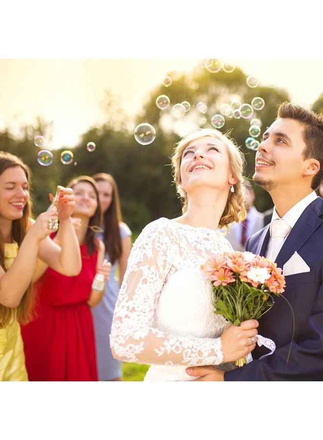 Shappy 72 Pcs Wedding Bubble Bulk Wedding Party Favors Bubble Wand for Guests Send Off with Stickers for Bridal Shower Anniversaries Celebration Goody Bag Stuffers Filler (Champagne) - Image 4