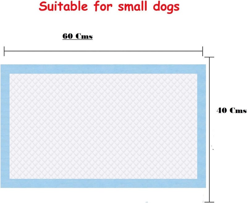 Aksh Disposable Pet Training Pads 60x40 cms Small Puppy Pee and Potty Pads with Quick Drying Surface & Absorbent Core, Suitable for Small/Medium/ Breed Pets, Dogs, Cats - Pack of 1, 20 pcs - Image 2