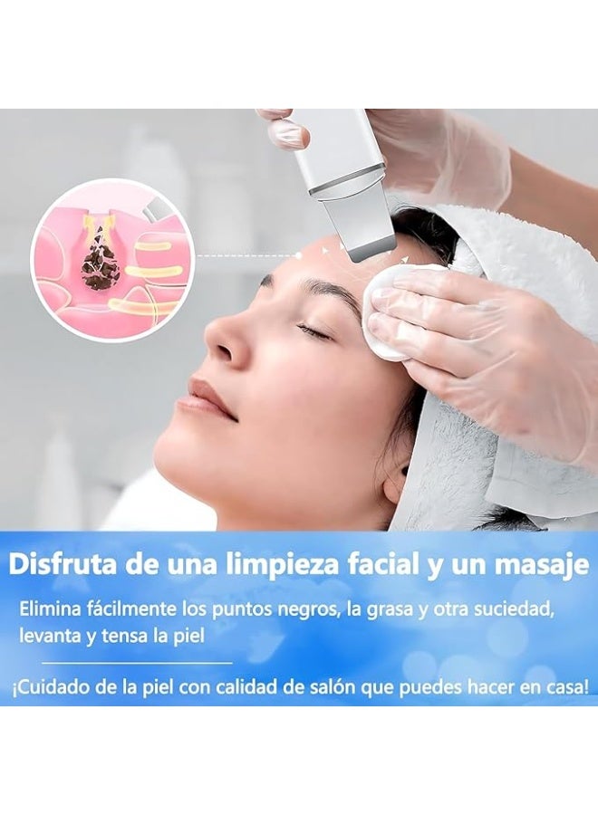 Facial Skin Scrubber Spatula - 4 Modes Ultrasonic Exfoliation Cleaner - Portable & Easy-to-Use - Deep Pore Cleanser for Daily Facial Care - Image 4