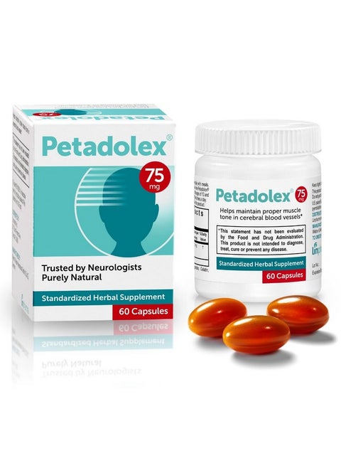 Migraine Relief Patented Butterbur Root Extract, 75Mg Pafree Butterbur Extract In Gelatin Capsules, Ideal Real Butterbur For Migraines Solution Prevention