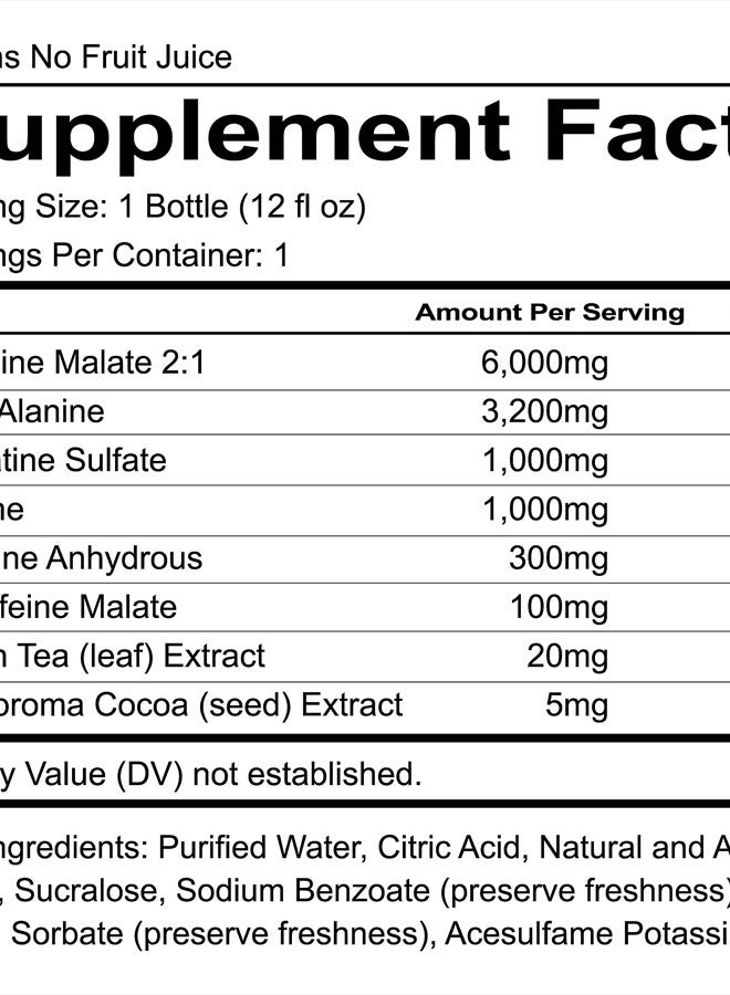 REDCON1 Total War Ready to Drink Preworkout, Sour Gummy Bear - 350mg of Fast Acting RTD Caffeine - Beta Alanine + Citrulline Malate for Increased Pump - Keto Friendly Workout Drink (12 Servings) - Image 2
