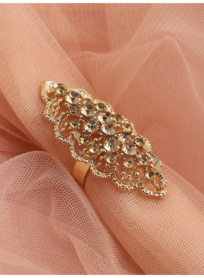 SOHI Party Artificial Cocktail Ring Jewellery