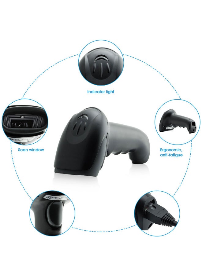 MARGOUN 2.4G Wireless and Bluetooth Barcode Scanner (X-9700 2D Bluetooth) for warehouse/retail/logistics - Image 5