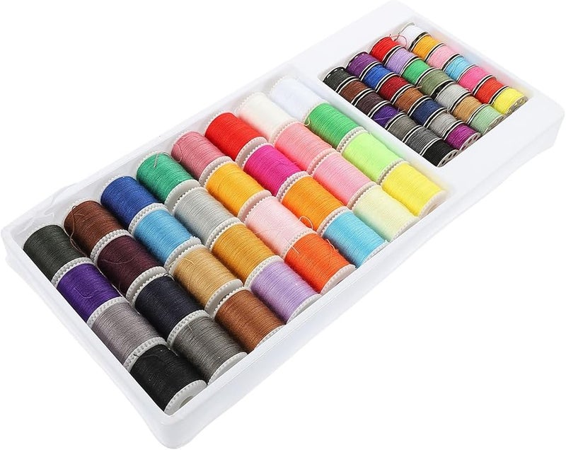 60 قطعة بكرة خياطة متعددة الألوان، بكرات خيط تطريز محمولة لصناعة اللحف DIY - Image 1