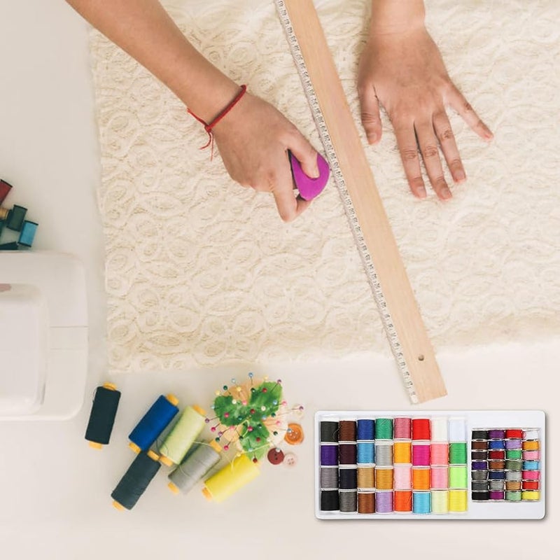 60 قطعة بكرة خياطة متعددة الألوان، بكرات خيط تطريز محمولة لصناعة اللحف DIY - Image 4