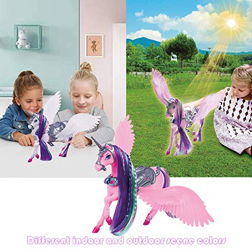 Bettina Color Change Unicorn and Fairy Tale Princess Doll, W/ Mane Brush, Girls' Unicorn Doll Toys Gifts, Presents for Girl Kids Aged 3+ - Image 5