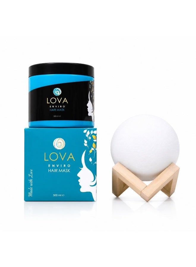 Lova Shea Butter Cream is a moisturizing treatment for dry and frizzy hair. It effectively combats aging and deeply hydrates, leaving your hair feeling refreshed and supple. - Image 1
