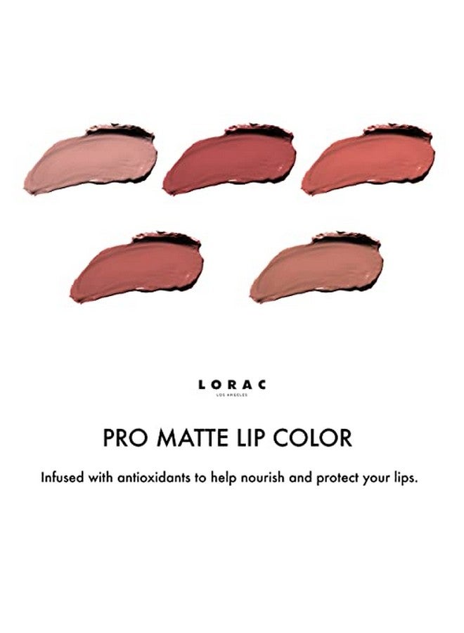 Lorac Pro Matte Lipstick Greige Longlasting Color Antioxidant Infused Cruelty Free Gluten Free Vegan - Image 3