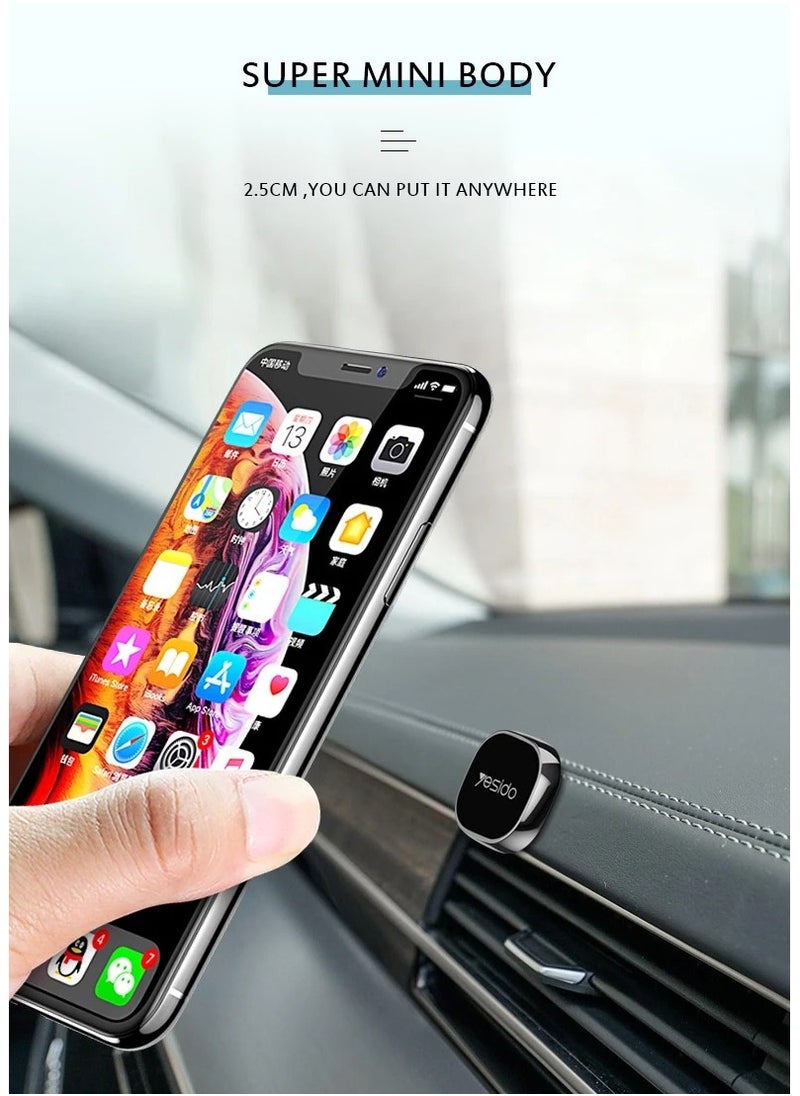 YESIDO-SUPER MINI DASHBOARD MAGNET HOLDER C81-Magnetic phone holder-Extremely strong adhesive-4 pieces of magnets for a secure fit-Designed with zinc materials-Suitable for all cars and other places - pzsku/ZBF57A66A0C4C13ADEF9FZ/45/_/1713183175/8edc24f0-8745-4d3f-9621-328532c23ecf