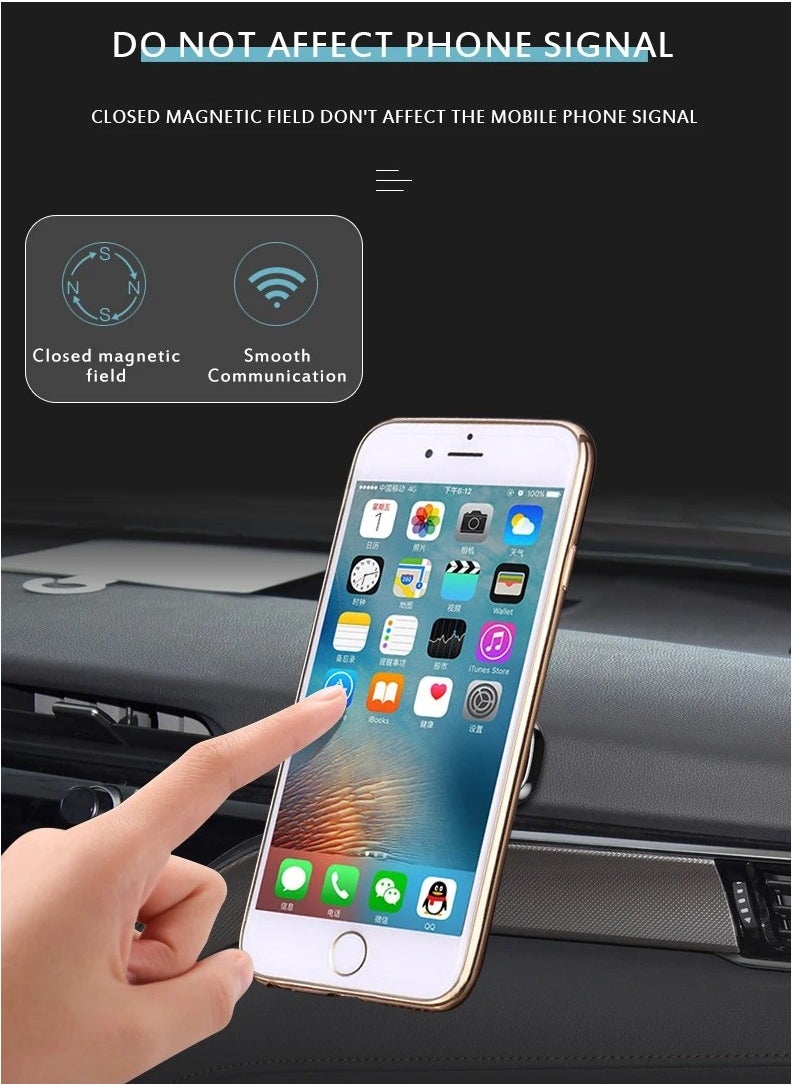 YESIDO-SUPER MINI DASHBOARD MAGNET HOLDER C81-Magnetic phone holder-Extremely strong adhesive-4 pieces of magnets for a secure fit-Designed with zinc materials-Suitable for all cars and other places - pzsku/ZBF57A66A0C4C13ADEF9FZ/45/_/1713183177/f2c6dd2d-f408-4422-889c-4f269e487580