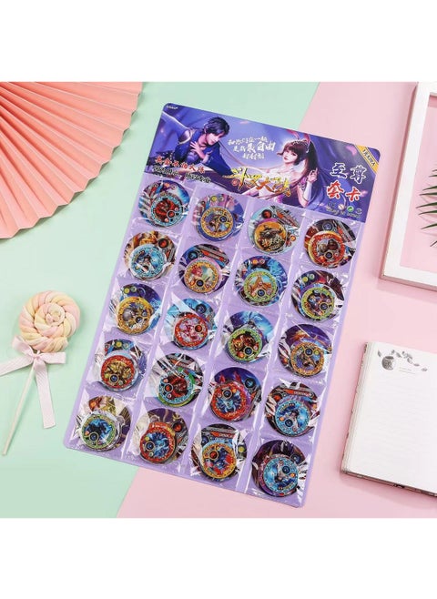Ultraman Round Cards Waterproof Thickened Childrens Toy Set Douluo mainland large, medium and small 100 Zhang