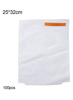 NIBEMINENT 100-Piece Fruits Vegetables Anti-Bird Protection Insect Net Bags White  - Image 1