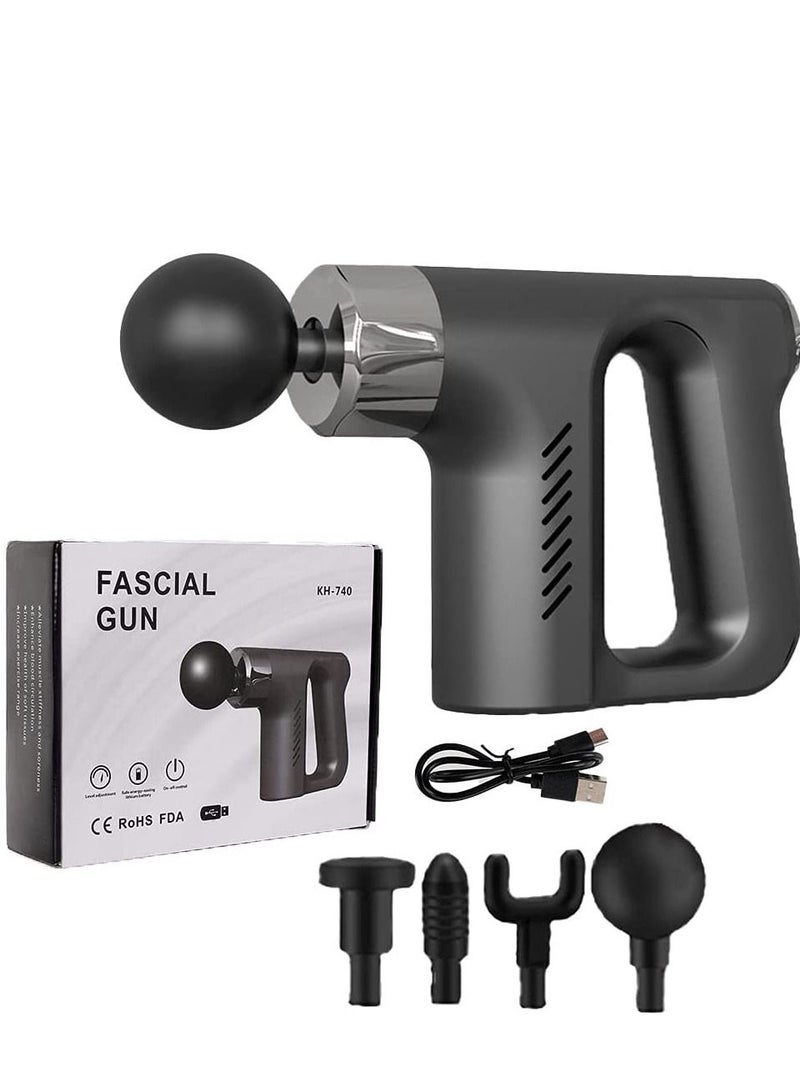 Massage Gun Fascial Gun Muscle Massager Deep Tissue Percussion Massager Body Relax Pain Relief Electric Therapy Gun for Fitness Relaxer - Image 1