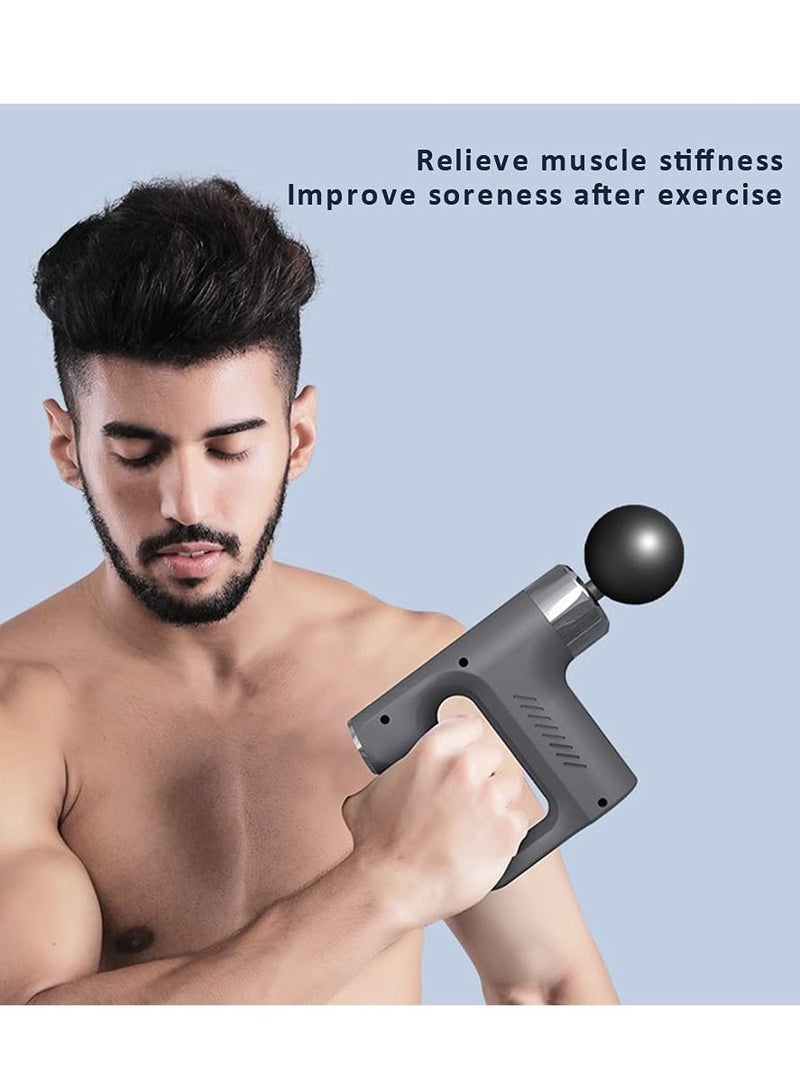 Massage Gun Fascial Gun Muscle Massager Deep Tissue Percussion Massager Body Relax Pain Relief Electric Therapy Gun for Fitness Relaxer - Image 2