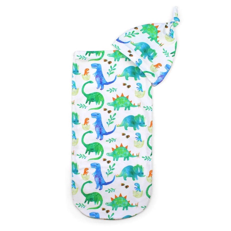 Cocoon & Hat Swaddle Set, Cutie Cocoon Includes Name Announcement Card & Matching Jersey Knit Cocoon & Hat Set, Perfect for Newborn Photos, for Ages 0 to 3 Months  - Image 2