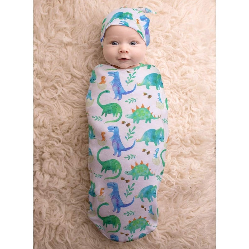 Cocoon & Hat Swaddle Set, Cutie Cocoon Includes Name Announcement Card & Matching Jersey Knit Cocoon & Hat Set, Perfect for Newborn Photos, for Ages 0 to 3 Months  - Image 1