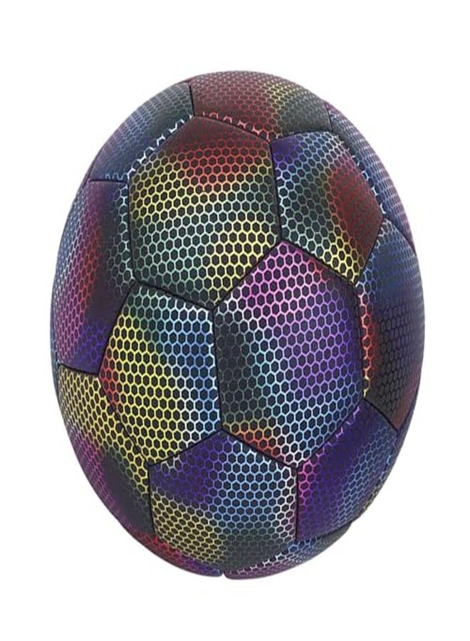 Futabatech Luminous Reflective Outdoor Soccer Glow in Dark Ball - Multi - Size 4 - Image 1