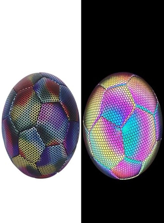 Futabatech Luminous Reflective Outdoor Soccer Glow in Dark Ball - Multi - Size 4 - Image 5