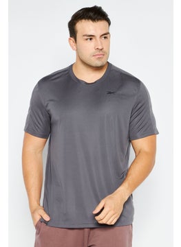 Reebok Men Sportswear Fit Short Sleeves Training T-shirts, Grey  - Image 1