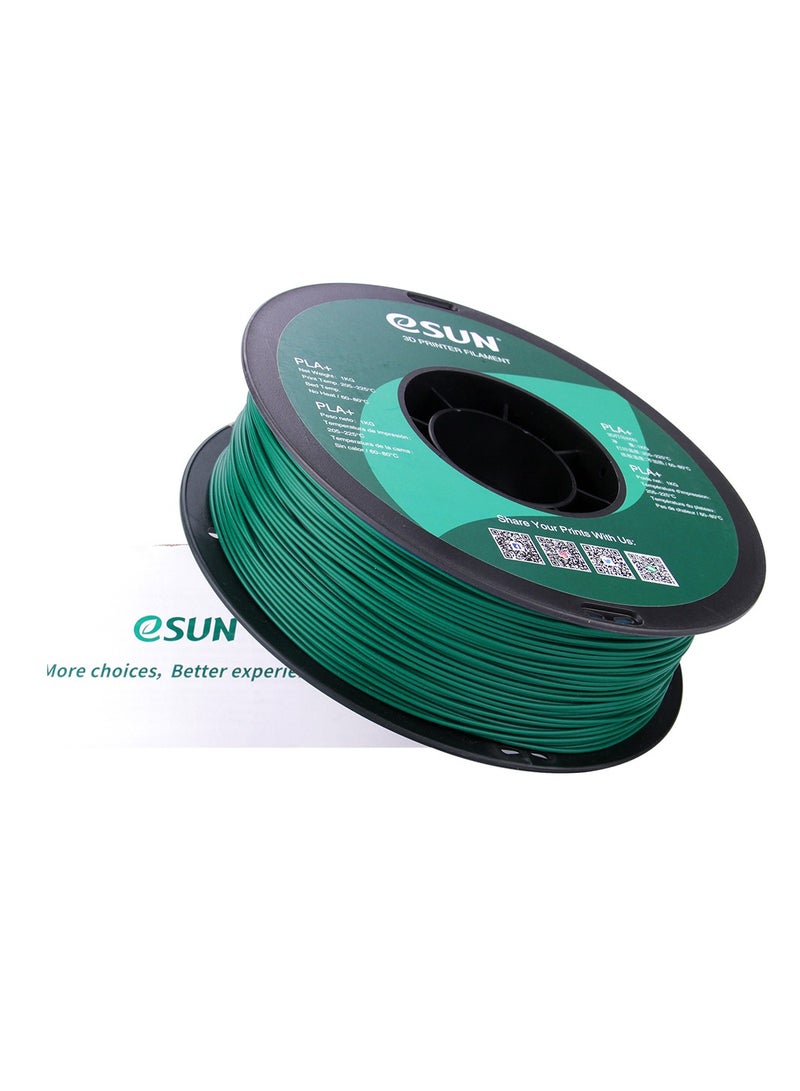 Esun 3D Printer Filament PLA+ 1.75 mm Dimensional Accuracy +/- 0.05 mm 1 Kg (2.2 lbs) Spool 3D Printing Material for 3D Printers – Green