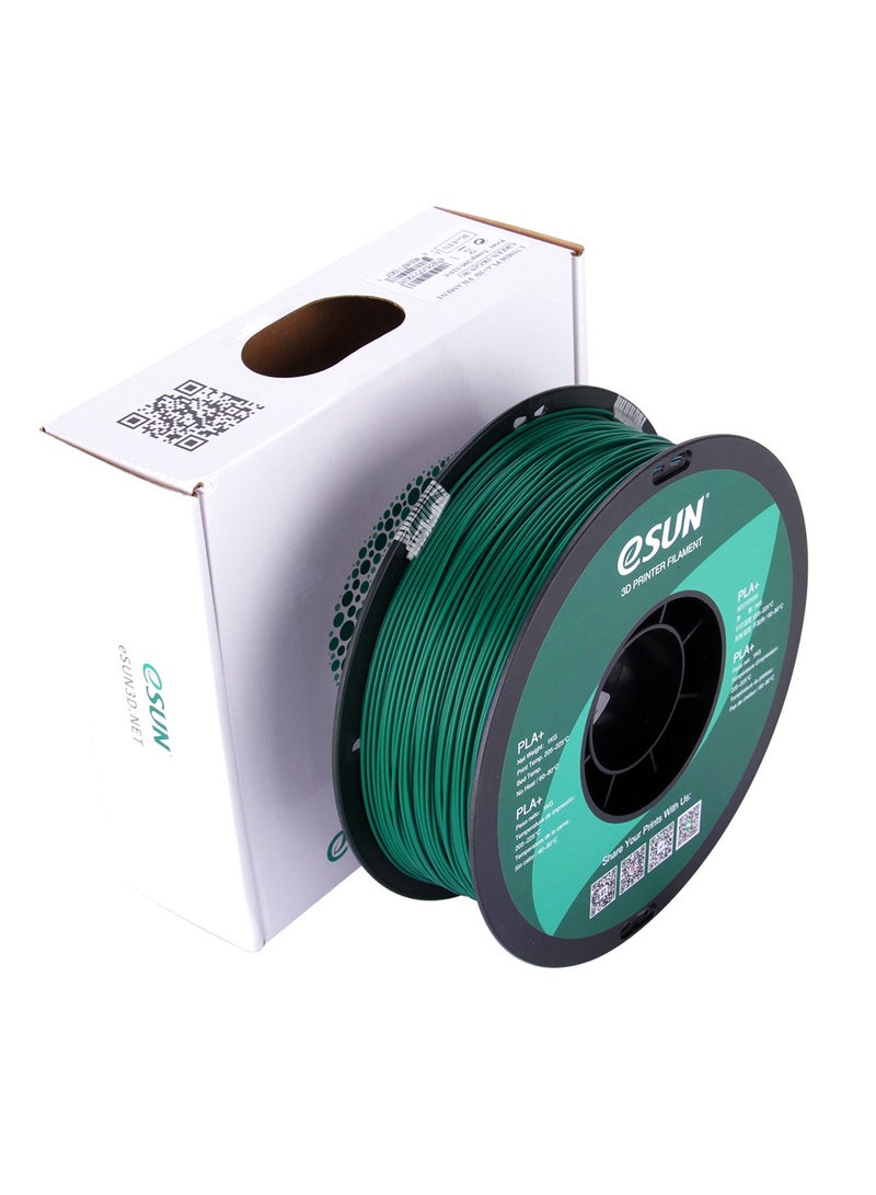 Esun 3D Printer Filament PLA+ 1.75 mm Dimensional Accuracy +/- 0.05 mm 1 Kg (2.2 lbs) Spool 3D Printing Material for 3D Printers – Green