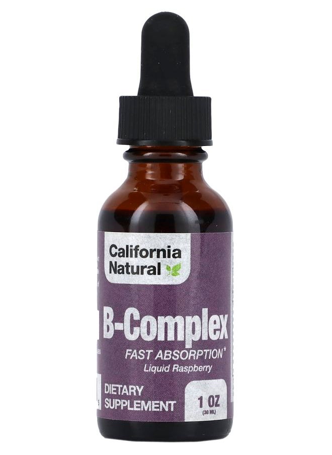 California Natural BComplex Raspberry 1 oz (30 ml) 