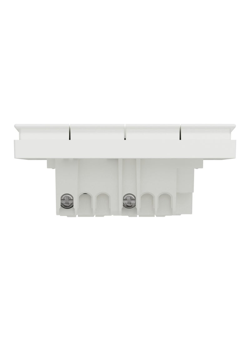 Schneider Electric AvatarOn C 16AX 250V 4-Gang 1-Way Switch with Fluorescent Locator, White - E8734L1F_WE - Image 4