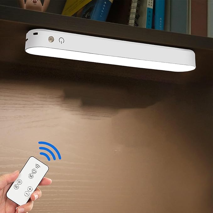 ضوء تحت الخزانة LED قابل للتعتيم مغناطيسي USB ضوء خزانة ملصق مصباح حائط للقراءة بجانب السرير سكن طلابي مطبخ خزانة ملابس بلاستيك 26x3.5x2.5 سم (نوع الشحن) نوع الشحن - Image 2
