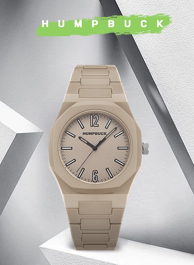 HUMPBUCK Minimalist Lightweight Polycarbonate Waterproof Wristwatch for Men & Women Luminous - Image 4