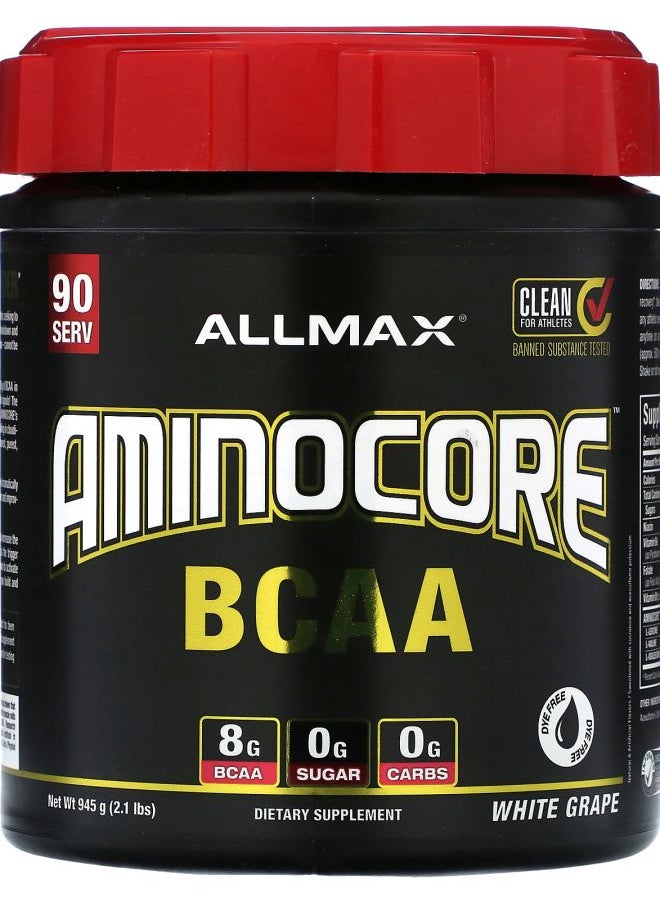 Allmax - AMINOCORE™ BCAA White Grape 2.1 lbs (945 g) - Image 1
