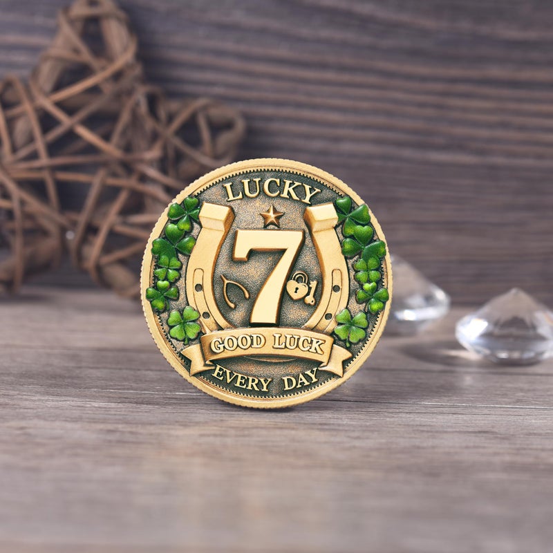 LParkin Amuletos de Proteccion y Buena Suerte Lucky Coin for Lottery Scratcher | Four Leaf Clover & Elephant Eagle Motivational Charm - Prosperity, Success & Good Luck Token - Image 3