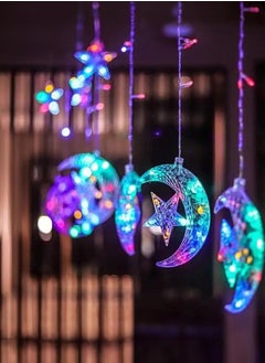 مودي ستارة رمضان هلال القمر ستار LED الجنية 138 مصباح RGB 4 متر  - Image 3