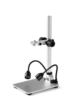 12inch Extended Aluminum Microscope Stand with 2 Fill Lights, Portable Adjustable Manual Focus LCD Digital Microscope Holder,Aluminum Microscope Lifting Stand for Most Microscopes - pzsku/ZBF5855AD89EAA0C44858Z/45/_/1683628938/ac57fea0-d5f2-4b8d-a1f4-2d4c409865b7