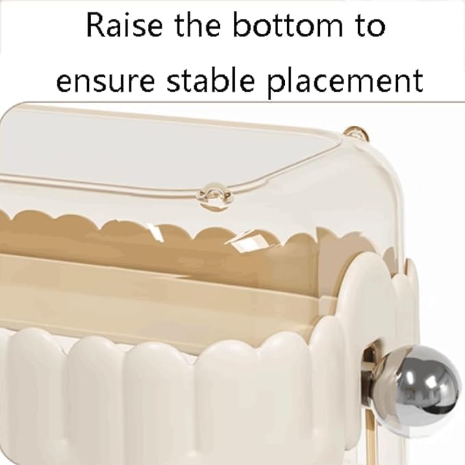 MAPPLE CREATION Acrylic Tissue Box Holder - PET Material, Rectangular Dispenser for Bathroom, Kitchen, & Tabletop - Versatile Tissue Organizer for Restaurant, Hotel, Bathroom Vanity (Brown) - Image 4