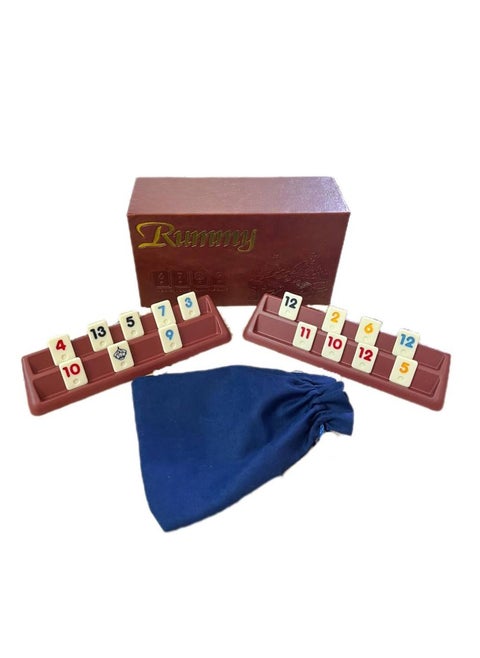 Classic Rummikub Game (Medium Size) The pieces come with a cloth bag for easy storage, so you can enjoy Rummikub wherever you go! For 2-4 players, ages 8 and up.