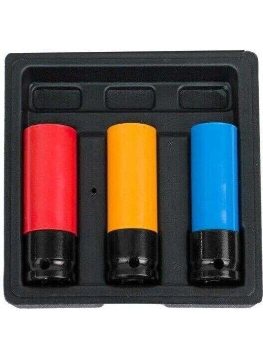 Troy 26157 Wheel Socket Set Wheel Nut Set, 1/2'' 3 Pieces 