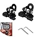 ijuicy 2 PCS Led Light Bar Mounting Brackets Adjustable Hood Led Work Light Mount Bracket Off Road Accessories Ditch Light Brackets for Off Road Truck Black - Image 2