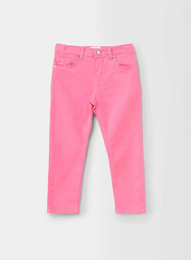 سي إن جينز وير كيدز بنات السراويل الجبردين الصيفية فوشيا - Image 1