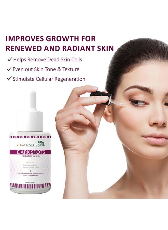 7 Days - Dark Spots Serum For Men & Women | Daily Face Serum For Glowing Skin, Oily Skin & Dark Spots(30 Ml) - Image 1