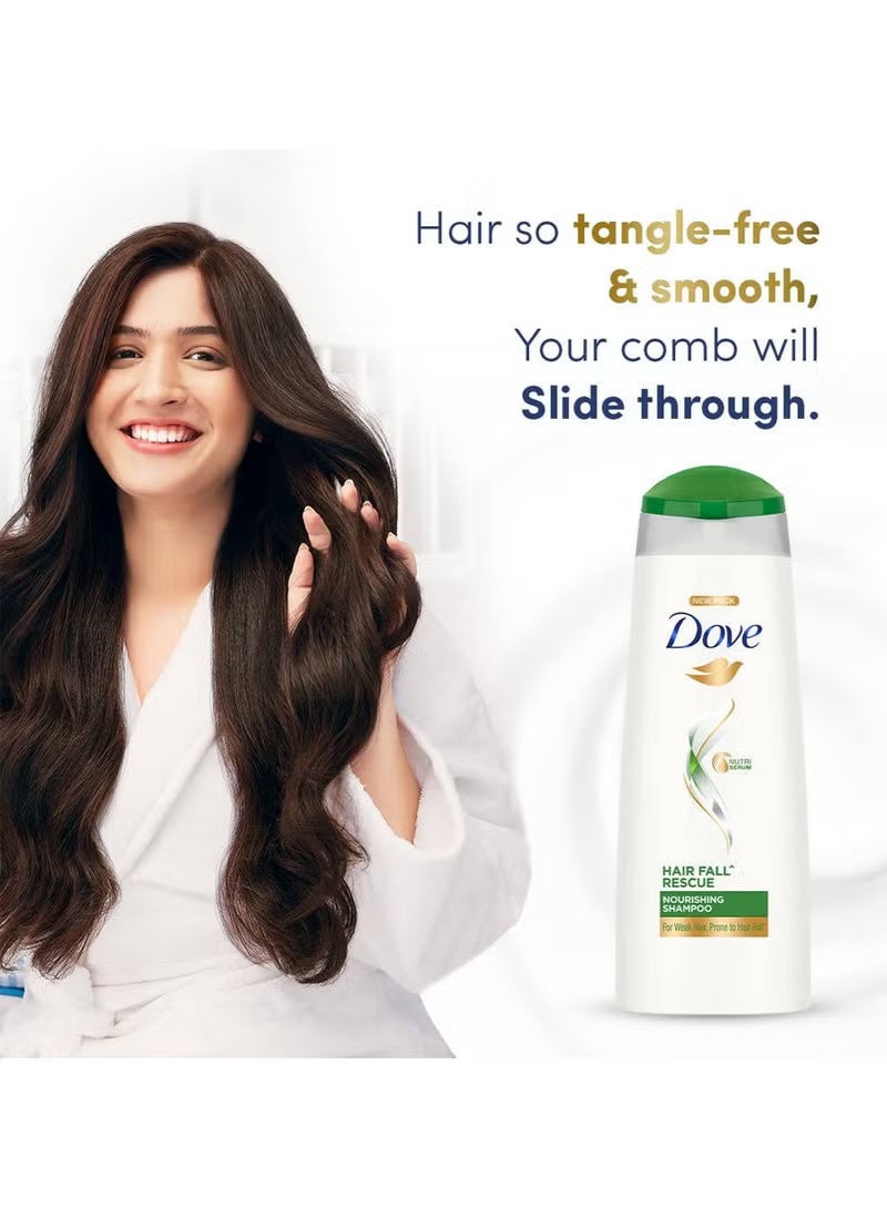Dove shampoo hair fall Rescue Nourishment For Weak Fragile Hair 350ml - Image 2