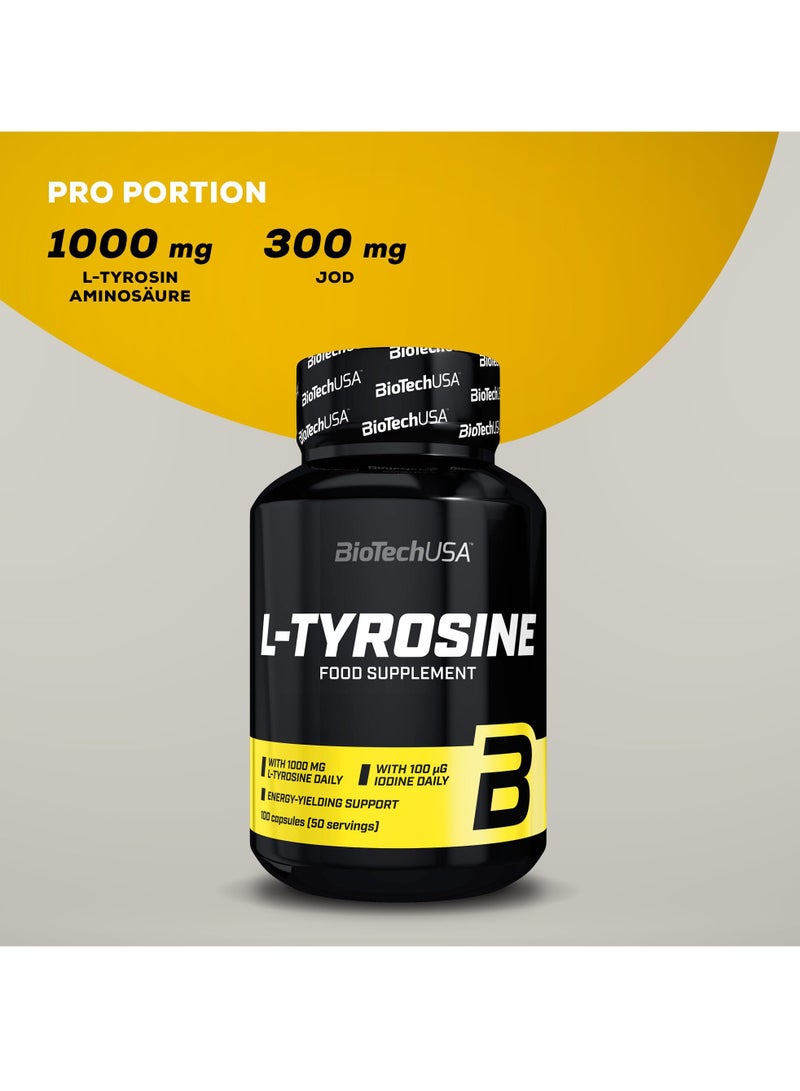 بايوتك يو إس إيه بيوتيك يو إس إيه إل تيروسين 100 كبسولة 50 جرعة 68 جم - Image 3