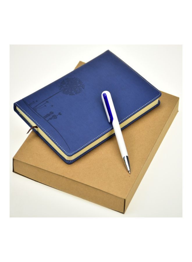 NIBEMINENT Note Book With Ball Pen Set Blue/White - Image 2