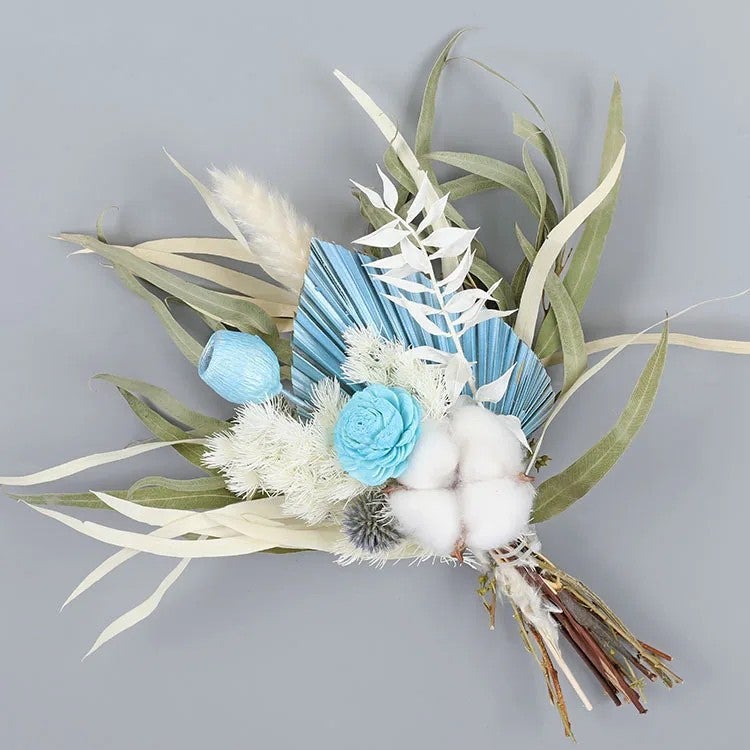 Bluejw Y-N042 Hot Selling Large & Mini Natural Dried Flowers Bouquet – Premium Dried Plants Wedding Home Decoration, Bridal Bouquet Arrangement for Rustic Chic Events - Image 1