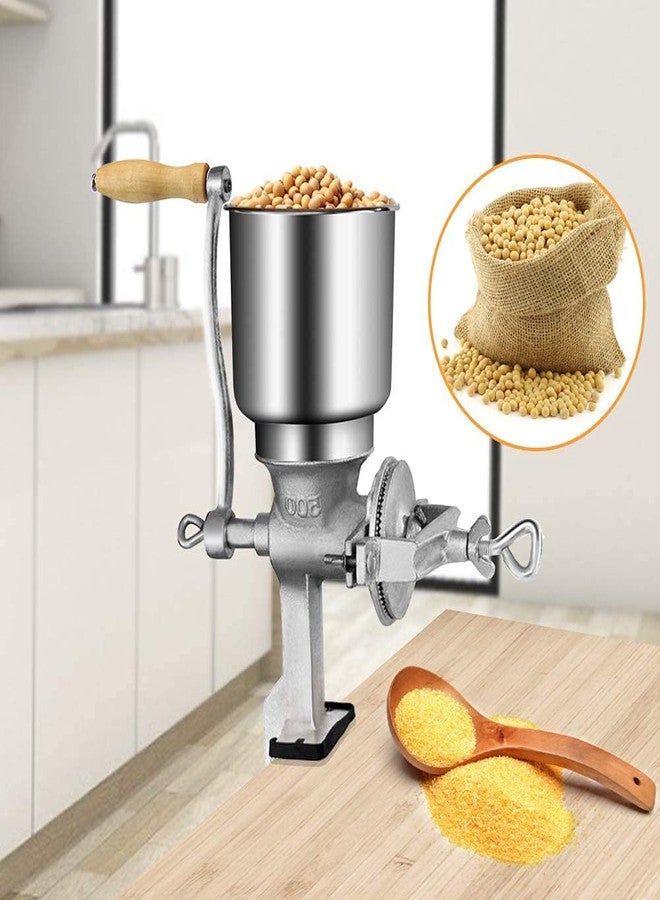 GOTOTOP Hand Crank Grain Mill, Table Clamp Manual Corn Grain Grinder Aluminum Alloy Mill Grinder for Grinding Nut Wheat Coffee Home Kitchen Commercial Use - Image 3