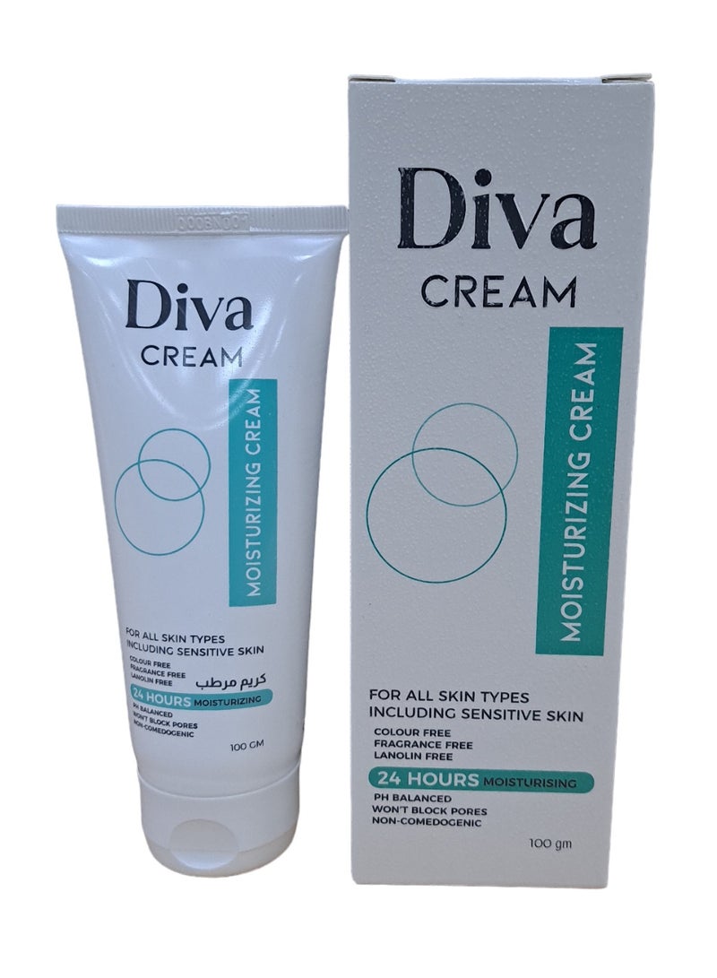 ديفا كريم مرطب لكل انواع البشرة 100 جرام - Image 2