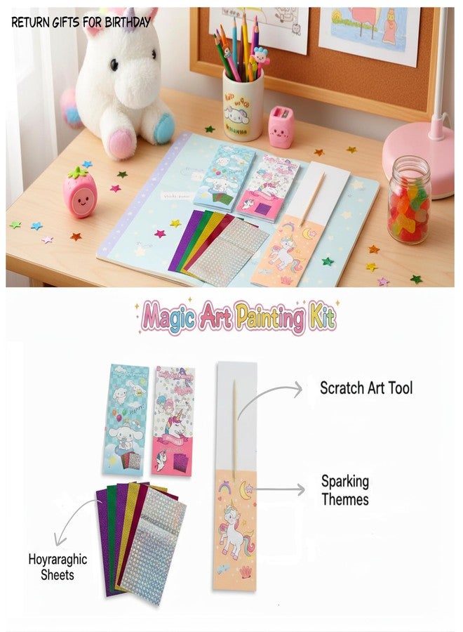 SNAPTRON DIY Return Gifts for Kids Birthday - 24Pcs Water Paint Book with Brush, Return Gifts for Kids, Coloring Books with Water Paint Color in Each Sheet, DIY Drawing Book, Best Return Gifts - Image 3