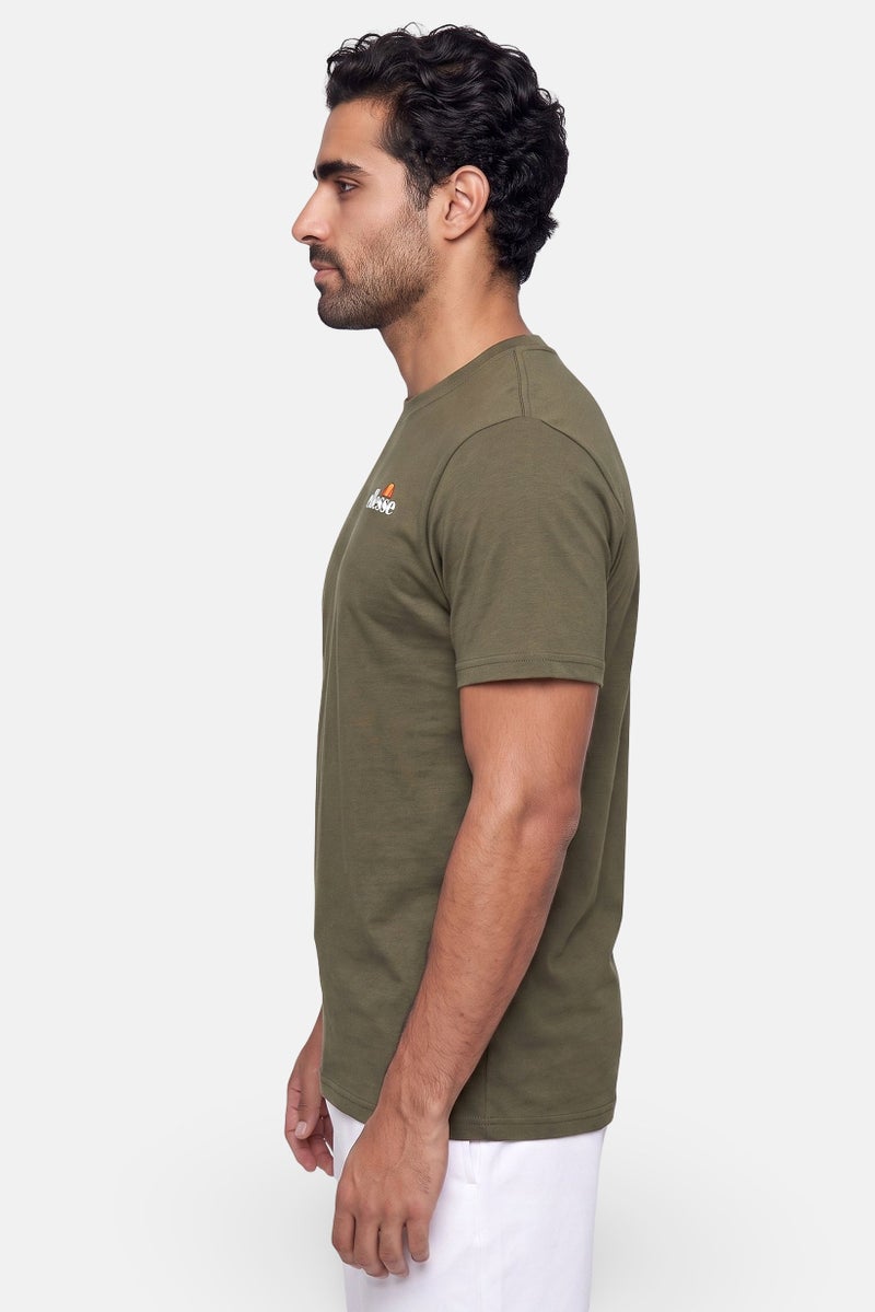 Ellesse Men Sportswear Fit Short Sleeve Outdoor T-Shirt, Olive - Image 3