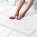 ITSOFT Non Slip Shaggy Chenille Soft Microfibers Bath Mat for Bathroom Rug Water Absorbent Carpet, Machine Washable, 21 - Image 2