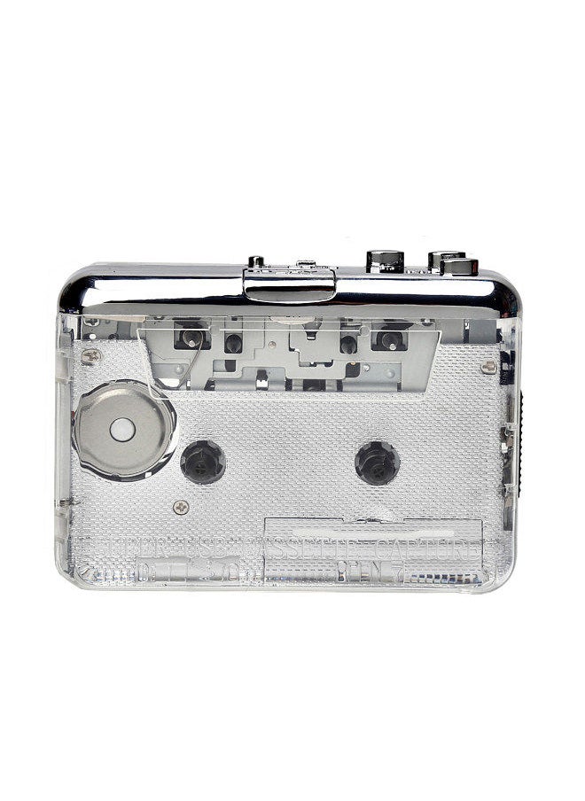 Generic - TON010 Portable Cassette to MP3 Player Mini USB Tape Player MP3 Converter with 3.5mm AUX Input Software CD Cassette Capture Audio Music Player Compatible with PC Laptop - Image 1