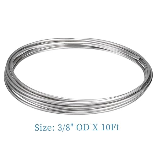 Vigorous Stainless Steel Tubing Coil, 3/8" x 10Ft 304 Stainless Steel Welded Tubing - Image 2